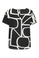 Women Blouse Only Carmakoma Carvica Jrs Black/Maritime