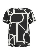 Women Blouse Only Carmakoma Carvica Jrs Black/Maritime