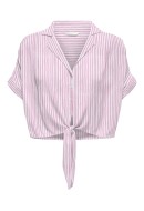 Camasa Dama Only Onlpaula Life Tie Cloud Dancer/Stripes Thin Begonia Stripes