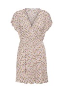 Rochie Only Onlelma Cap Sleeve Life Cloud Dancer Sofie Pink Yellow Flower