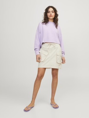 Fusta Jjxx Jxruby Mw Cargo Bone White