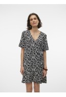 Rochie Vero Moda Vmpage Wrap Short Black Ofelia