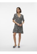 Rochie Vero Moda Vmpage Wrap Short Black Ofelia