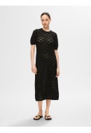 Dress Selected Slfvinna Long Knit Black