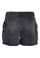 Women Shorts Noisy May Nmsmiley Cargo Nw Black Denim