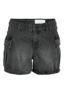 Women Shorts Noisy May Nmsmiley Cargo Nw Black Denim