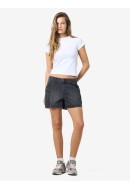 Women Shorts Noisy May Nmsmiley Cargo Nw Black Denim