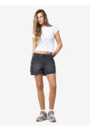 Women Shorts Noisy May Nmsmiley Cargo Nw Black Denim