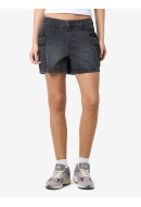 Women Shorts Noisy May Nmsmiley Cargo Nw Black Denim