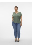 Women T-shirt Vero Moda Curve Vmfilli V-Neck Laurel Wreath