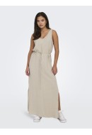 Dress Jacheline De Young Jdysay Maxi Tie Oatmeal