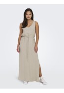 Dress Jacheline De Young Jdysay Maxi Tie Oatmeal