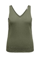 Maieu Dama Only Carmakoma Carmaisa Life V-Neck Kalamata