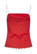 Women Top Pieces Pckatalina Strap Poppy Red