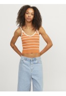 Maieu Dama Jjxx Jxesther Tight Tangerine Stripes Vanilla Ice