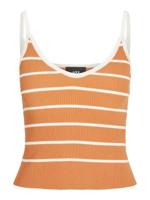 Maieu Dama Jjxx Jxesther Tight Tangerine Stripes Vanilla Ice