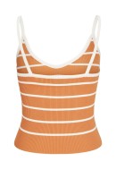 Maieu Dama Jjxx Jxesther Tight Tangerine Stripes Vanilla Ice