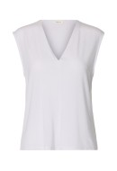 Maieu Dama Selected Slfberta Bellis V-Neck Bright White