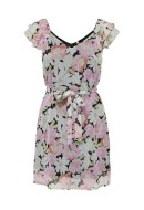 Rochie Only Onlasta Life Capsleeve V-Neck Black Blooming Glow