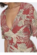Rochie Only Onlpalina Life 2/4 Wrap Baked Apple /Lovely Pal