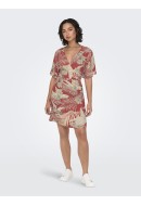 Rochie Only Onlpalina Life 2/4 Wrap Baked Apple /Lovely Pal