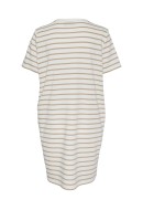 Dress Pieces Pcchilli Summer Cloud Dancer Stripes Silver Mink