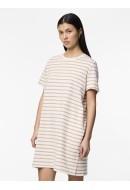 Dress Pieces Pcchilli Summer Cloud Dancer Stripes Silver Mink