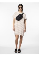 Dress Pieces Pcchilli Summer Cloud Dancer Stripes Silver Mink