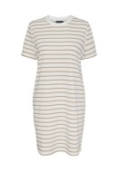Dress Pieces Pcchilli Summer Cloud Dancer Stripes Silver Mink