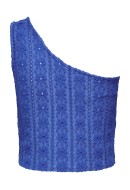 Maieu Dama Jacqueline De Young Jdywillow Sl One Shoulder Lace Nebulas Blue