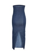 Rochie Noisy May Nmerica Slim Long Dark Blue Denim