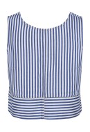 Maieu Dama Pieces Pckamma Denim Mazarine Blue Stripes Cloud Dancer