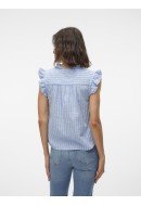Camasa Dama Vero Moda Vmkaori Sl Comflower Blue/Cloud Dancer