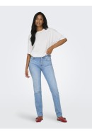 Tricou Dama Only Onlmay Life Oversize White