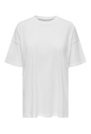 Tricou Dama Only Onlmay Life Oversize White