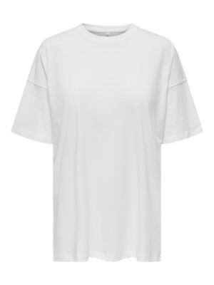 Tricou Dama Only Onlmay Life Oversize White