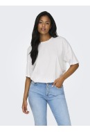 Tricou Dama Only Onlmay Life Oversize White