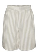 Pantaloni Scurti Dama Vero Moda Vmgry Hr Long Pumice Stone Stripes Snow White