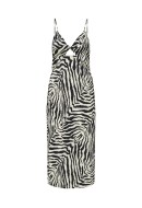 Rochie Only Onliris Thalia Strap Midi Cloud Dancer /Black Zebra