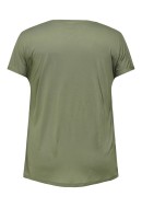 Women Blouse Only Carmakoma Carketty Life Mix Deep Lichen Green /Animal