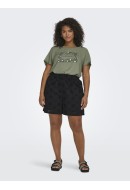 Women Blouse Only Carmakoma Carketty Life Mix Deep Lichen Green /Animal