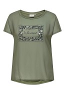 Women Blouse Only Carmakoma Carketty Life Mix Deep Lichen Green /Animal