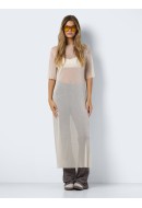 Rochie Noisy May Nmchloe 2/4 Mesh Pearled Ivory Detail Silver Lurex