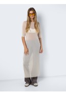 Rochie Noisy May Nmchloe 2/4 Mesh Pearled Ivory Detail Silver Lurex