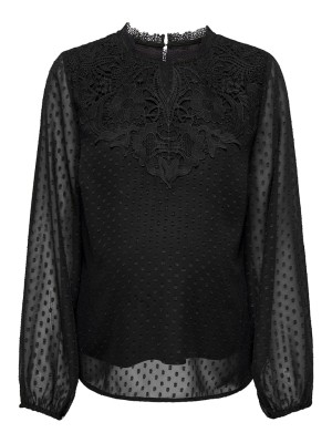 Bluza Dama Only Olmpolina Lace Black