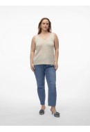 Maieu Dama Vero Moda Curve Vmcleilani V-Neck Birch