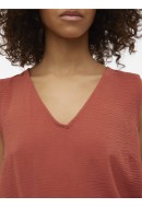 Bluza Dama Vero Moda Vmalva V-Neck Marsala