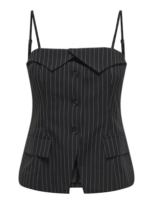 Maieu Dama Only Onlalisso Strap Pinstripe Pnt Black/Pinstripe