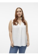 Bluza Dama Vero Moda Curve Vmcelva New V-Nweck Snow White
