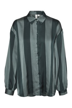 Camasa Dama Vero Moda Vmolina Balsam Green Stripes Scarab